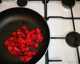 A picture of step 1 of No bake Raspberry cheese cake.