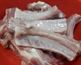 Hình bước làm 3 của món Xôi lá dứa sườn cây nướng