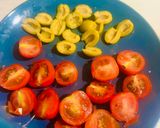 A picture of step 7 of Easy Open faced Avocado 🥑 Caprese-10 Minutes Power Appetiser 🥖.