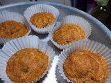 Muffins de zanahoria y calabaza. Apta bebés