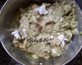 A picture of step 2 of Papad Moong dal Chaat.