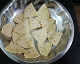 A picture of step 5 of Tasty khasta Nimki mathari with masala tea.