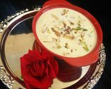 A picture of step 7 of Kesari kheer.