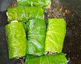 Hình bước làm 2 của món Tempeh cuộn lá lốt chiên