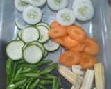 A picture of step 1 of Quin Chick Veg.