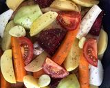 Csirkecomb zöldségekkel sütve recept fázis 1 fotója