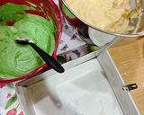 Gambar langkah 3 resipi 👩‍🍳Kek Marble Klasik Pandan.