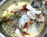 A picture of step 1 of Methi Na Gotaમેથી ના ગોટા मेथी ना गोटा.