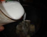 Foto langkah ke 1 dari resep Puding ubi lapis coklat.