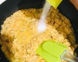 A picture of step 2 of Colourful Orange Barfi.