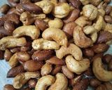 A picture of step 2 of Masala dry fruits.