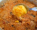 A picture of step 10 of Ambur chicken biryani.