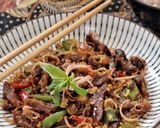 Foto langkah ke 7 dari resep Tumis Sapi Paprika & Kecombrang.