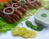 A picture of step 8 of Chicken Seekh Kababs😍😋.