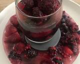 Mixed Berry Fruit Ice-Ring Made With Non-Alcoholic Sangria Served With Cornish Ice Cream