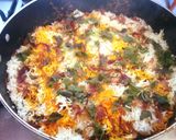 A picture of step 11 of Methi Chaman Biryani.