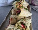 Une image de l'étape 4 de 🌯🥑 Wraps Gourmands au Poulet, guacamole & Fromage Frais à l’Ail.