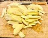 Foto del paso 5 de la receta: “Pastel de manzana con crema pastelera” (“Apple pie with pastry cream”)