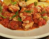 A picture of step 4 of Pork in tomatoes 🍅.