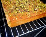 A picture of step 13 of Persian-Style Cardamom and Rosewater Cake with Pistachios.
