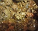 A picture of step 3 of Chicken kaleji.