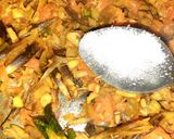 A picture of step 3 of Banana flower asian style.