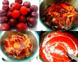 A picture of step 1 of Cherry Red Plums and Apple Mojito.