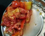 A picture of step 1 of Aloo kurma curry with vegetables.