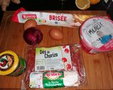 Une image de l'étape 1 de Quiche fromage de chèvre et chorizo.