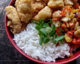 Foto langkah ke 5 dari resep Rice Bowl - Chicken Popcorn with Sambal Matah.