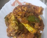 A picture of step 10 of Kadhai paneer.