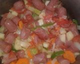 Foto del paso 2 de la receta: Guiso de arroz con salchichas a mi gusto