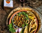 A picture of step 2 of No oil chole masala with spinach..palak chole.