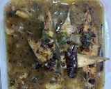 A picture of step 4 of Lemon garlic Grilled fish pamphlets with pineapple sauce.