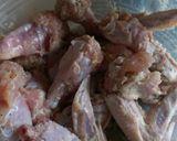 A picture of step 1 of Sticky orange wings.