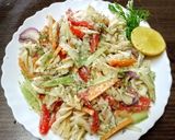 A picture of step 3 of 🥗 Cool & Crunchy Garden Pasta Salad.