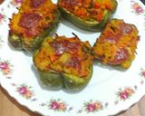 A picture of step 6 of Cheesy Rice Capsicum.