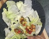 A picture of step 8 of Veggie lettuce cups.