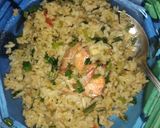 Foto langkah ke 9 dari resep Nasgor Seledri Udang.