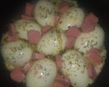 Foto del paso 5 de la receta: Nueva forma de hacer huevos duros con queso y salchichas