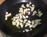 A picture of step 5 of Celery Gratin with Ham, Red Peppers, and Parmesan.