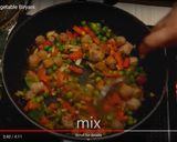A picture of step 5 of Brown rice vegetable biryani.