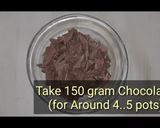A picture of step 1 of Edible Chocolate Pot Surprise Dessert.