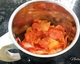 A picture of step 7 of Paneer butter masala.