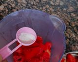 A picture of step 1 of Watermelon Sattu Drink.