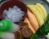 Foto langkah ke 1 dari resep Kolak komplit (pisang,ubi,singkong,kolang kaling & pacar cina).