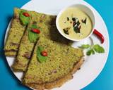 Minty Mixed Lentil Crepes / Pancakes / Cheela recipe step 4 photo