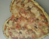 Une image de l'étape 6 de Tarte au lardon, fromage et aux légumes.