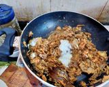 A picture of step 8 of Mochar Ghonto (Bengali style Banana blossoms curry).