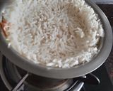 A picture of step 1 of Veg schezwan fried rice with beetroot.
